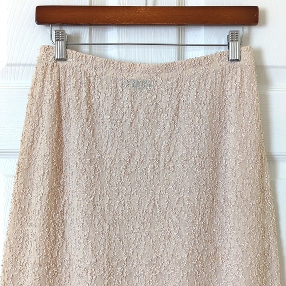 Front Street 90's Vintage Textured Tank Top & Maxi Skirt Matching Set Cream S - Picture 13 of 16